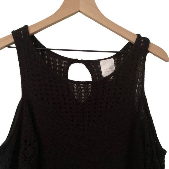 Lauren Conrad Large Black Knit Cold Shoulder Sweater - Picture 3 of 9